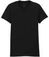 GD26 65000L Softstyle Midweight Womens T Shirt Black colour image